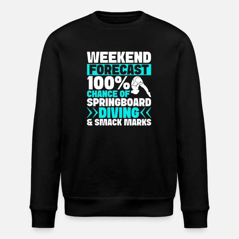 Diving diving board - Stanley/Stella ROLLER Unisex Organic Sweatshirt - black