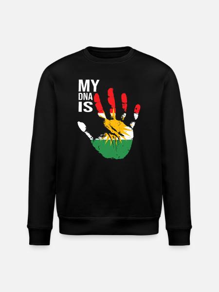 Kurdistan Kurden Handdesign mit Flagge - Stanley/Stella Unisex Bio-Sweatshirt ROLLER - Schwarz