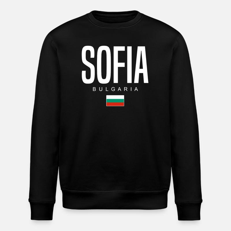 Sofia Bulgarien - Stanley/Stella Unisex Bio-Sweatshirt ROLLER - Schwarz