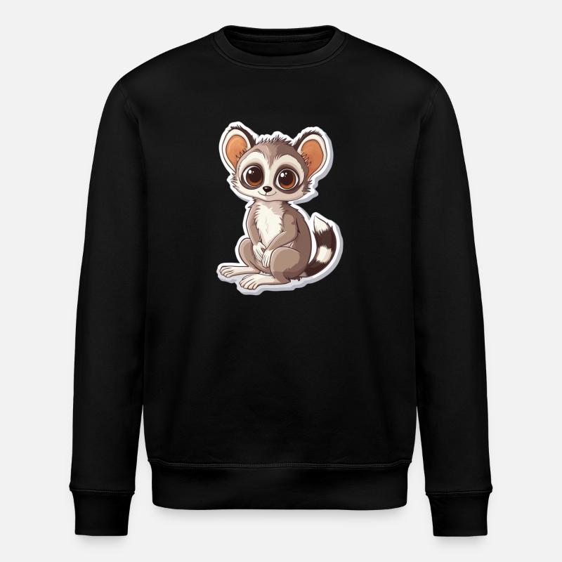 Lemur - Stanley/Stella Unisex Bio-Sweatshirt ROLLER - Schwarz