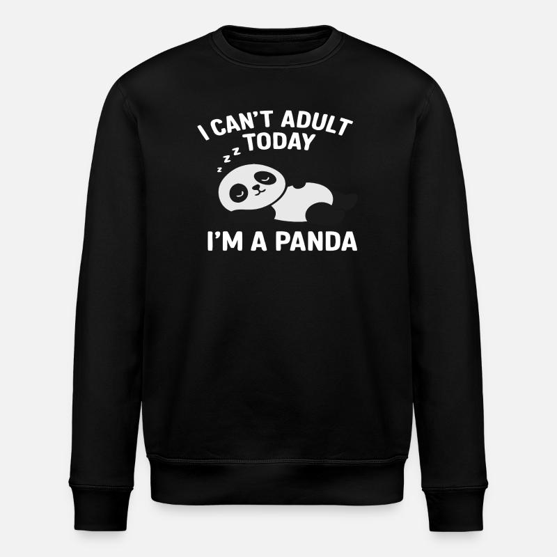 Panda - Sweat bio ROLLER Stanley/Stella Unisexe - noir