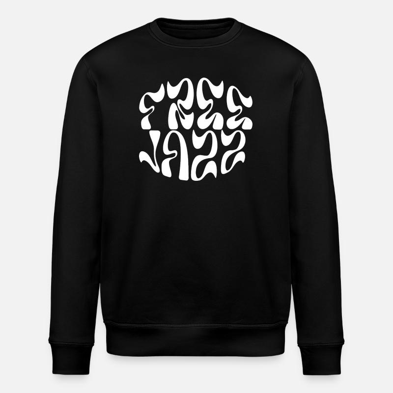free jazz logo design - Stanley/Stella ROLLER Unisex Organic Sweatshirt - black