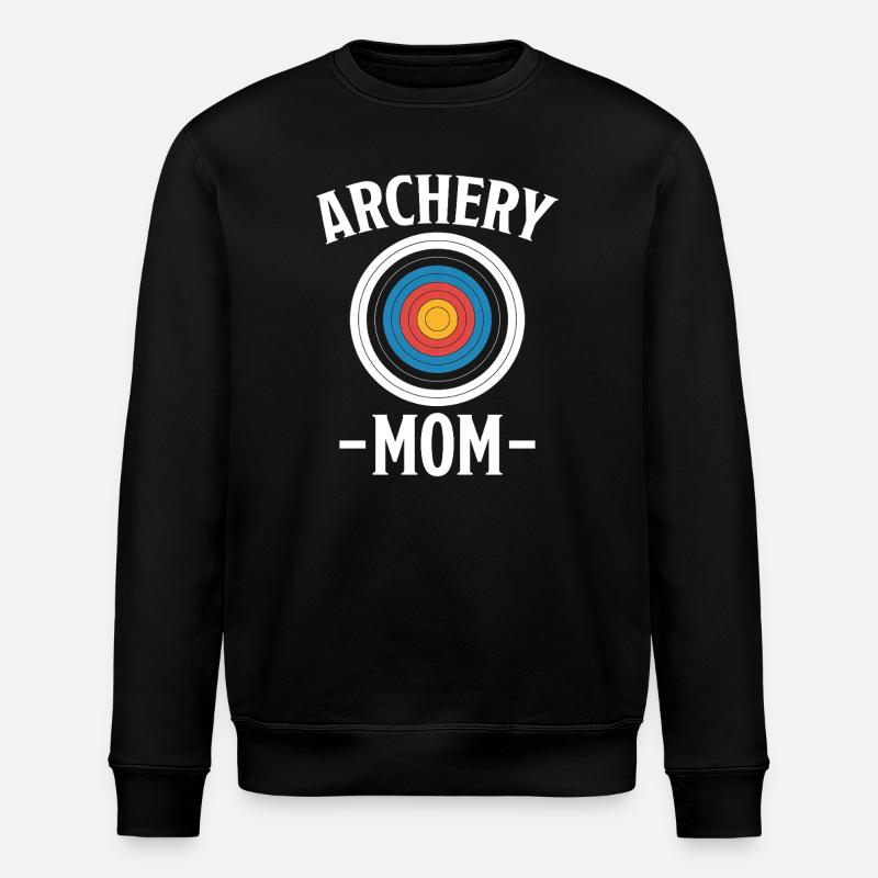 Bogenschießen Spruch Mutter Bogenschießen Geschenk - Stanley/Stella Unisex Bio-Sweatshirt ROLLER - Schwarz