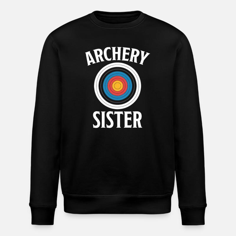 Archery saying sister archery - Stanley/Stella ROLLER Unisex Organic Sweatshirt - black