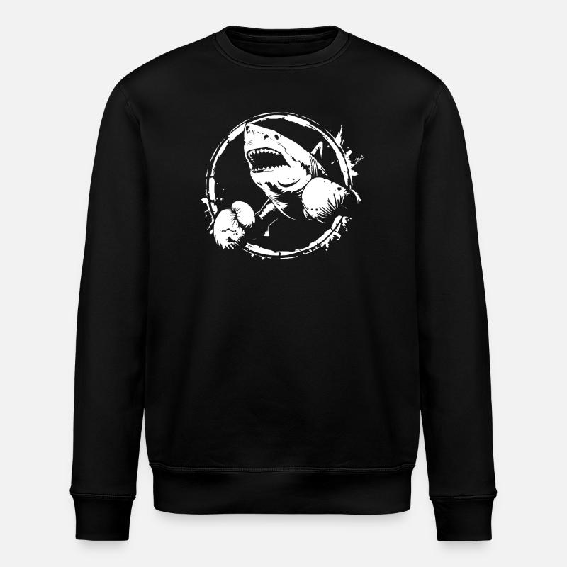 Shark Boxer Boxe MMA - Sweat bio ROLLER Stanley/Stella Unisexe - noir