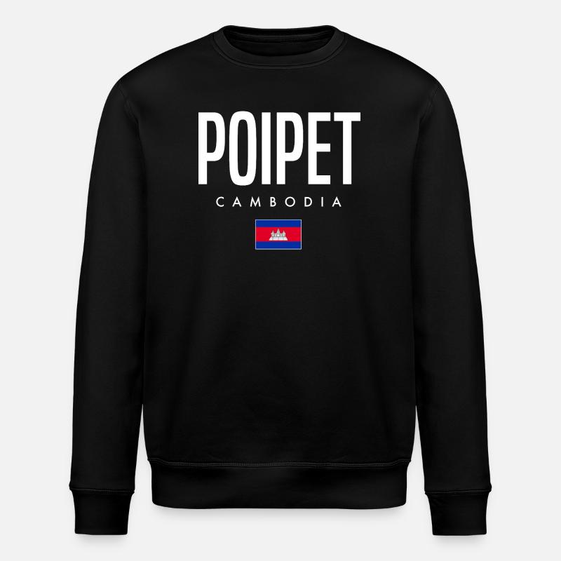 Poipet Kambodscha Khmer - Stanley/Stella Unisex Bio-Sweatshirt ROLLER - Schwarz