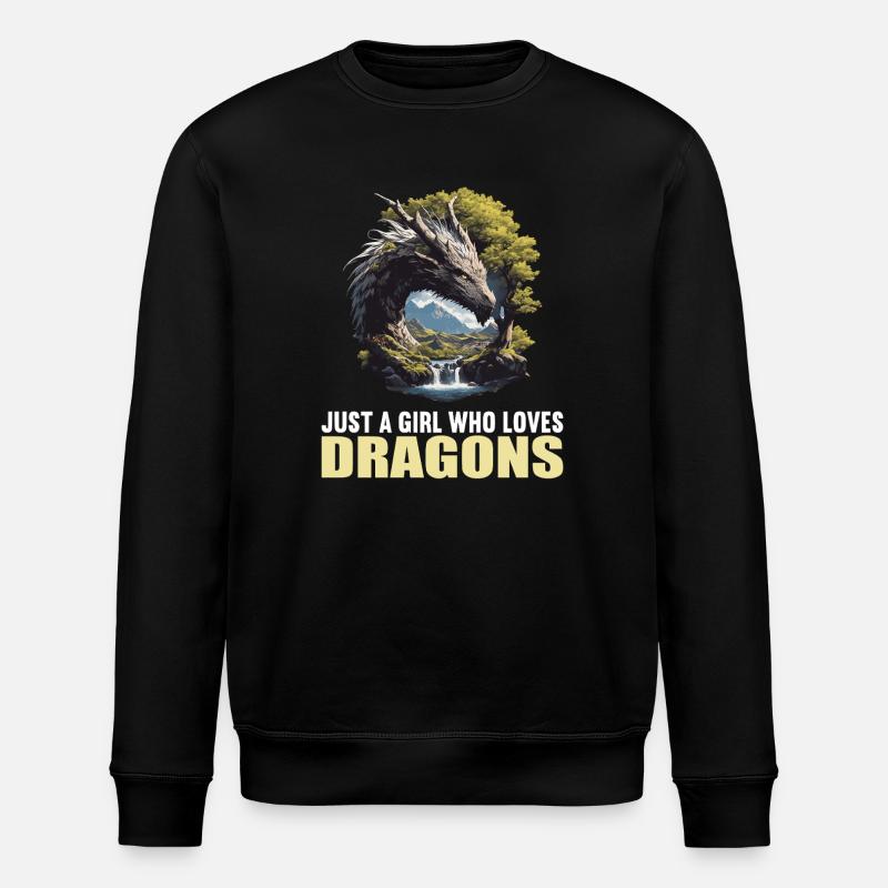 Dragon Dragon - Stanley/Stella ROLLER Unisex Organic Sweatshirt - black