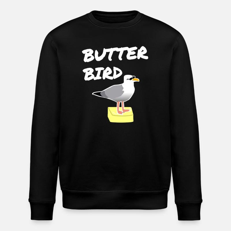 Butter Bird Möwen Print - Stanley/Stella Unisex Bio-Sweatshirt ROLLER - Schwarz