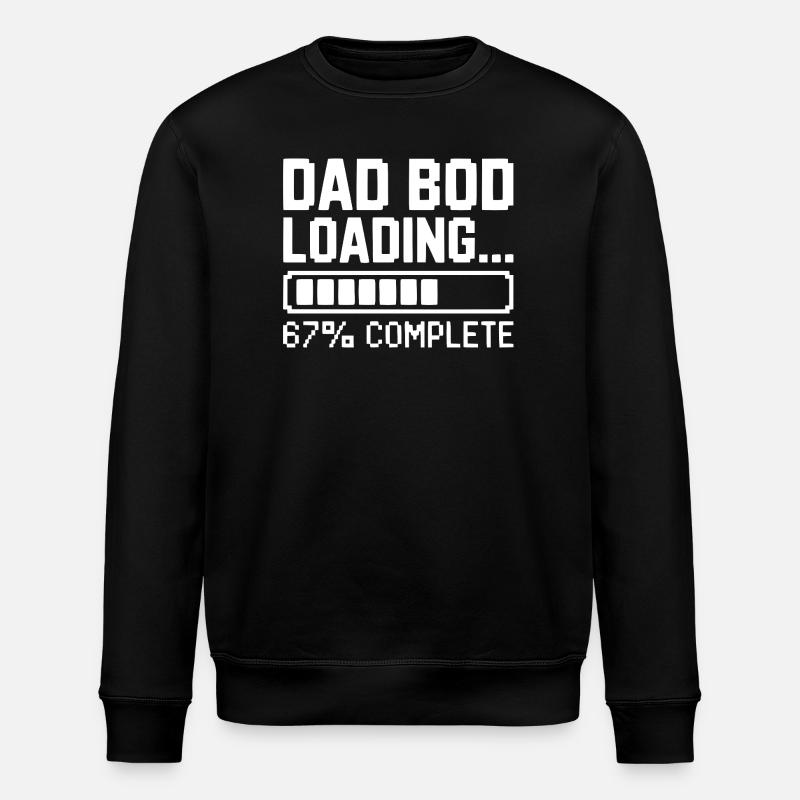 Dad Bod Loading - Stanley/Stella ROLLER Unisex Organic Sweatshirt - black