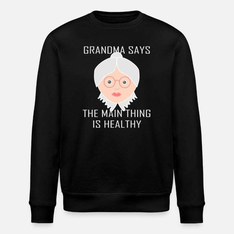 Grand-mère - Sweat bio ROLLER Stanley/Stella Unisexe - noir