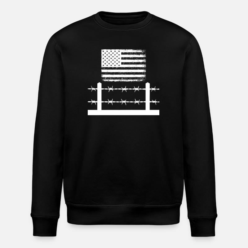 Stacheldraht Amerika - Stanley/Stella Unisex Bio-Sweatshirt ROLLER - Schwarz