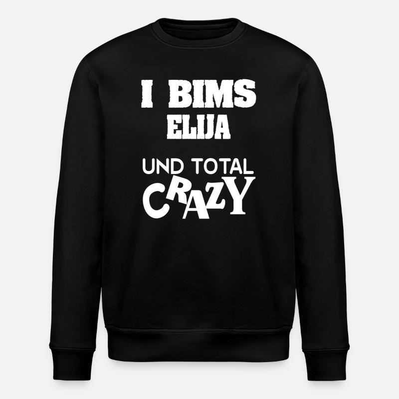 Geschenk für Elija - Stanley/Stella Unisex Bio-Sweatshirt ROLLER - Schwarz