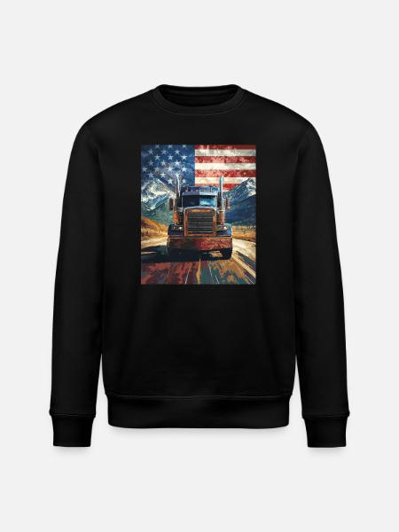 camion - Sweat bio ROLLER Stanley/Stella Unisexe - noir