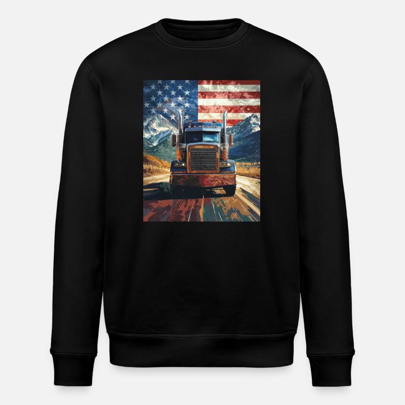 Truck - Stanley/Stella Unisex Bio-Sweatshirt ROLLER - Schwarz