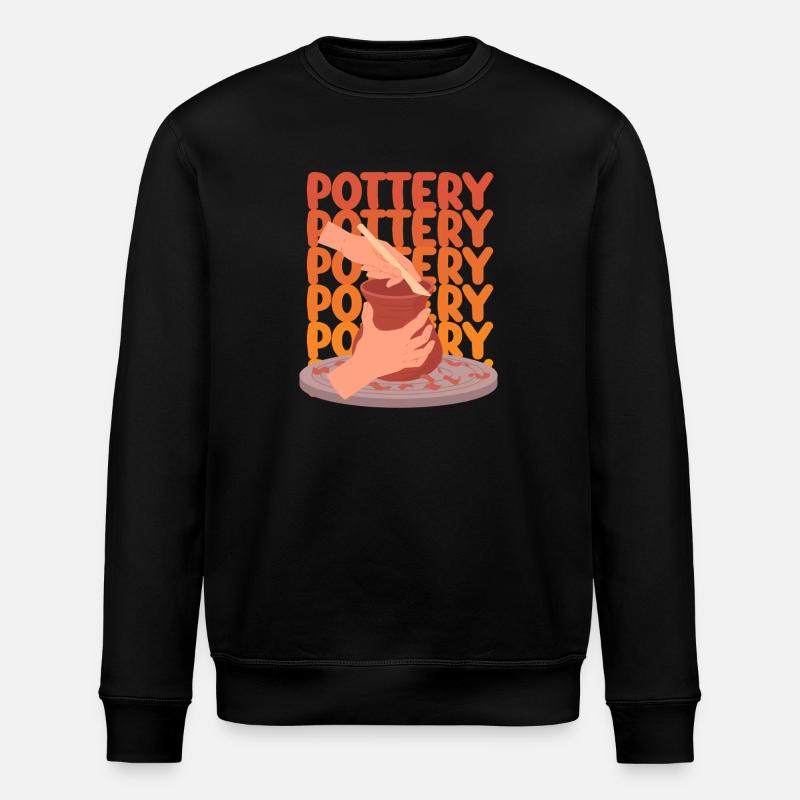 Pottery Passion For Creative Hands - Stanley/Stella ROLLER Unisex Organic Sweatshirt - black