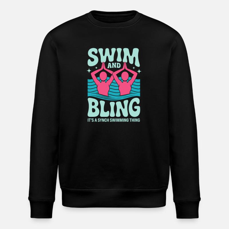 Synchronschwimmen Kunstschwimmen Wassersport - Stanley/Stella Unisex Bio-Sweatshirt ROLLER - Schwarz