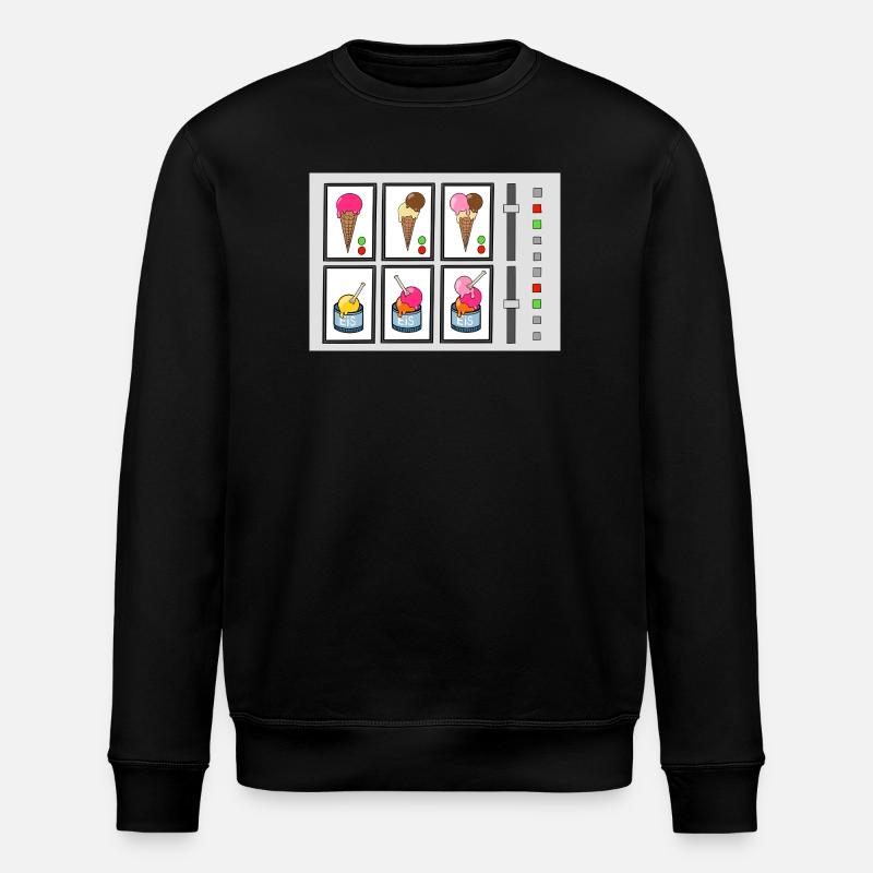 Eiscreme-Maschine - Stanley/Stella ROLLER Unisex Organic Sweatshirt - black