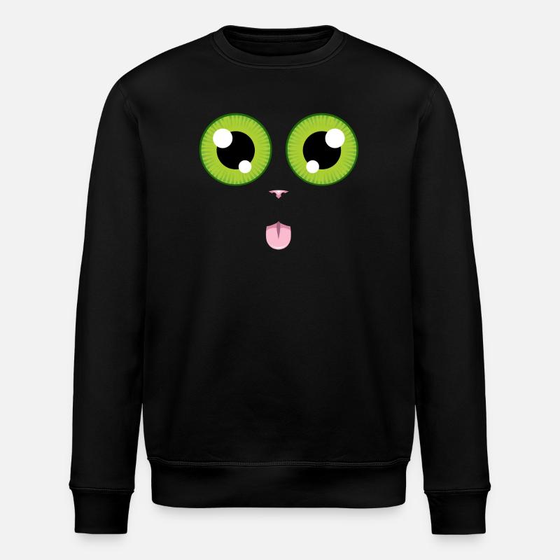 La langue de chat - Sweat bio ROLLER Stanley/Stella Unisexe - noir