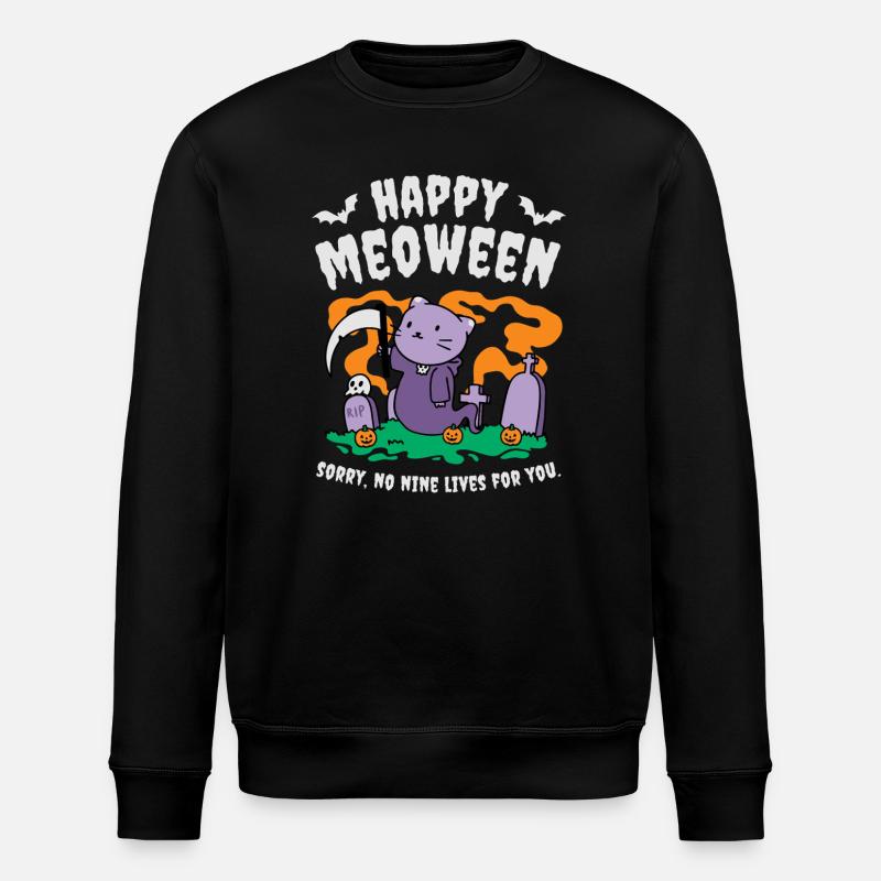 Frohes Meoween - Stanley/Stella Unisex Bio-Sweatshirt ROLLER - Schwarz
