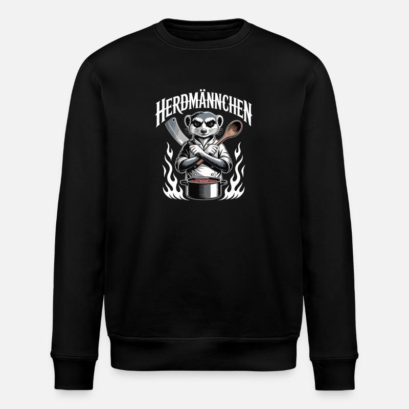 Herdmännchen kochen lustiger Koch Herdmännchen - Sweat bio ROLLER Stanley/Stella Unisexe - noir