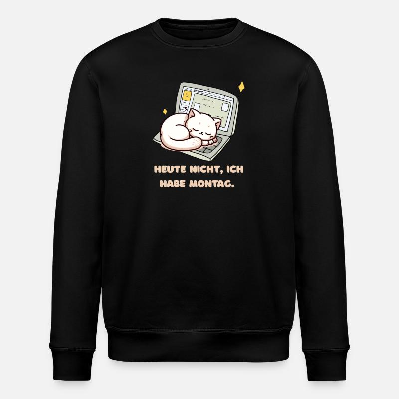 Not today, it's Monday - Stanley/Stella ROLLER Unisex Organic Sweatshirt - black