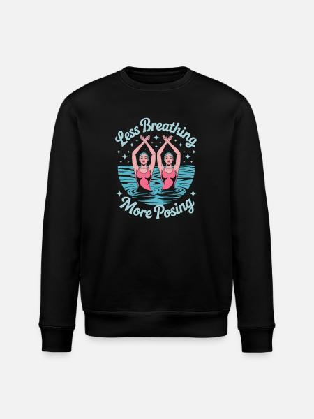 Synchronschwimmen Kunstschwimmen Wassersport - Stanley/Stella Unisex Bio-Sweatshirt ROLLER - Schwarz