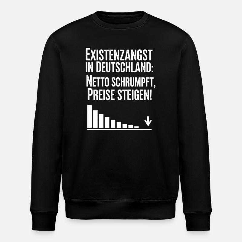 Existenzangst in Deutschland - Stanley/Stella Unisex Bio-Sweatshirt ROLLER - Schwarz