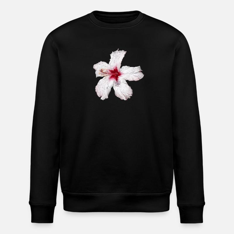 Flower - Stanley/Stella ROLLER Unisex Organic Sweatshirt - black