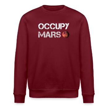 Occupy Mars (Space-X) - Stanley/Stella Unisex Bio-Sweatshirt ROLLER - Burgunderrot - Vorne - Nik (191cm)