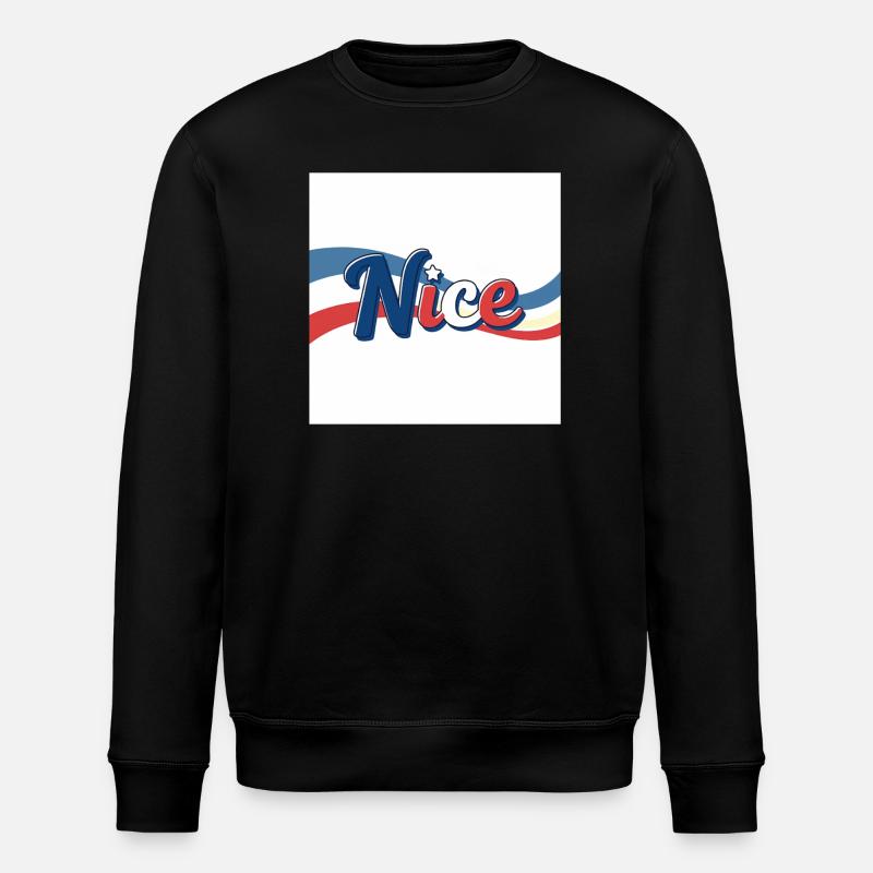 Nice Souvenir to Nice - Stanley/Stella ROLLER Unisex Organic Sweatshirt - black