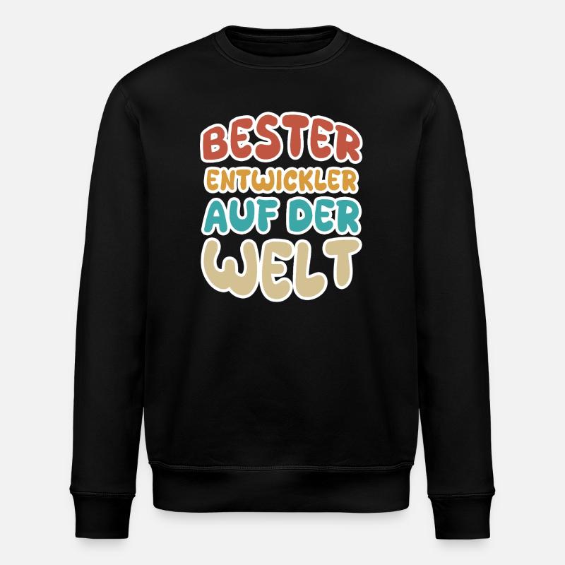 Berufung Entwickler - Stanley/Stella Unisex Bio-Sweatshirt ROLLER - Schwarz