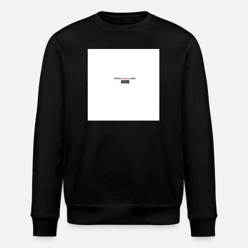 Asere Blanc - Sweat bio ROLLER Stanley/Stella Unisexe - noir