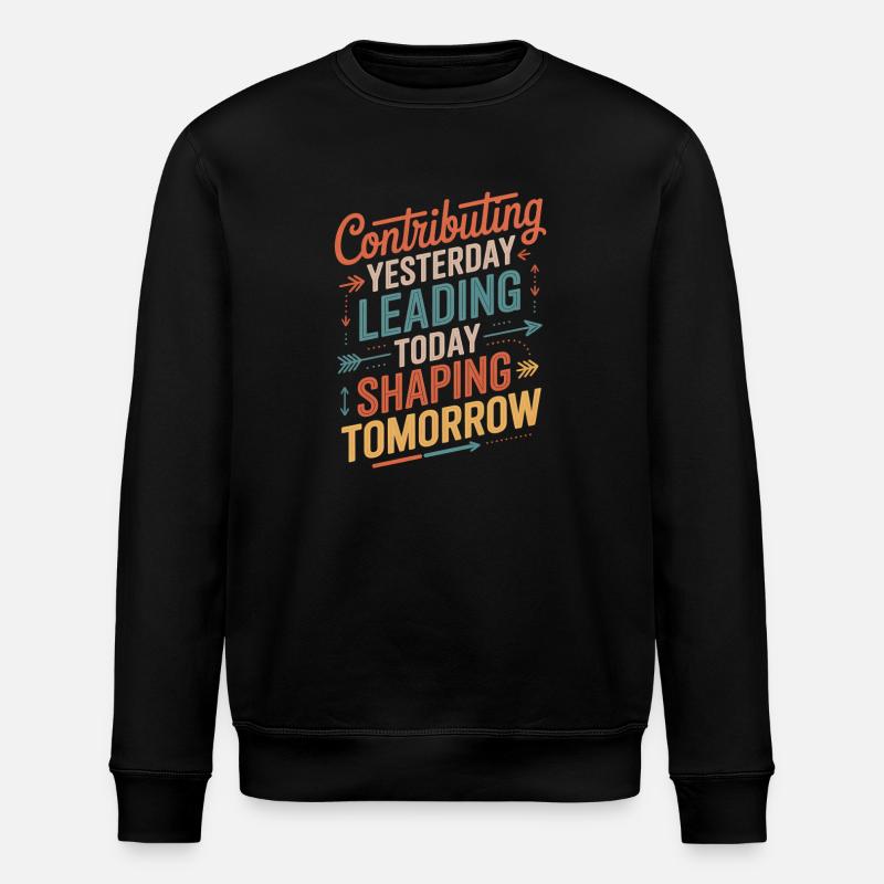 Contributing Yesterday Leading Today Hispanic - Stanley/Stella ROLLER Unisex Organic Sweatshirt - black