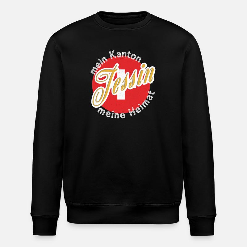 My Home Ticino Gift - Stanley/Stella ROLLER Unisex Organic Sweatshirt - black