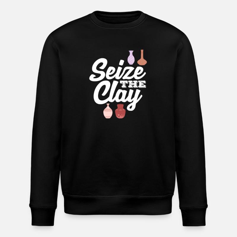 Pottery Seize The Clay Inspiration - Stanley/Stella ROLLER Unisex Organic Sweatshirt - black