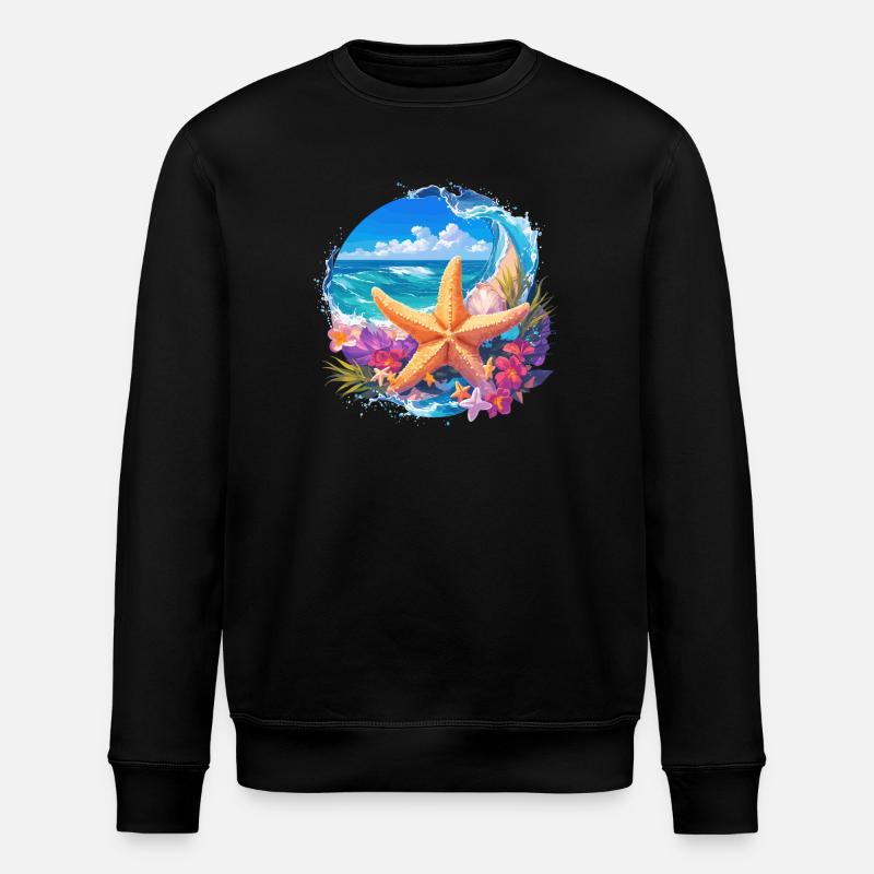 Starfish Starfish - Stanley/Stella ROLLER Unisex Organic Sweatshirt - black