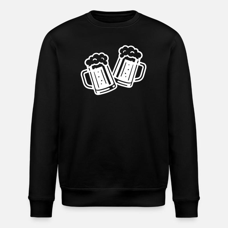 Chope de bière Beer Cheers - Sweat bio ROLLER Stanley/Stella Unisexe - noir