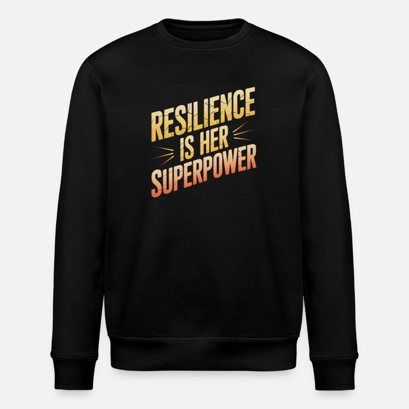 Resilience is Her Superpower Women's Equality - Stanley/Stella Unisex Bio-Sweatshirt ROLLER - Schwarz