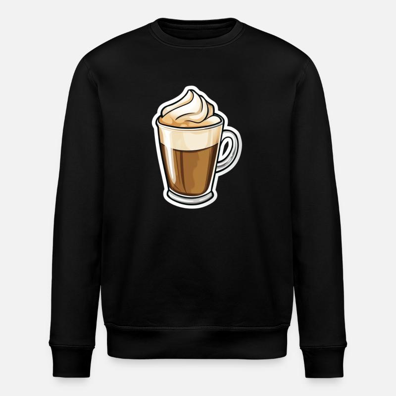 Coffee - Stanley/Stella ROLLER Unisex Organic Sweatshirt - black