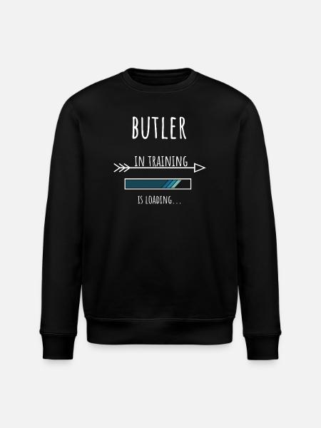 Butler Gift Profession Training Butler - Stanley/Stella ROLLER Unisex Organic Sweatshirt - black
