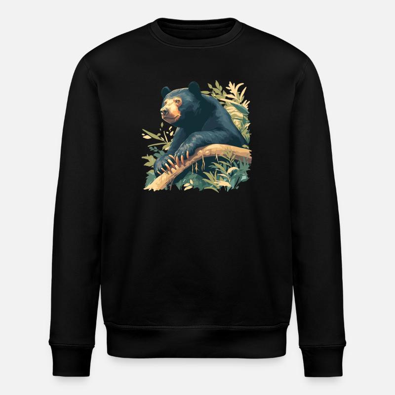 Ours du Soleil Ours Malais - Sweat bio ROLLER Stanley/Stella Unisexe - noir
