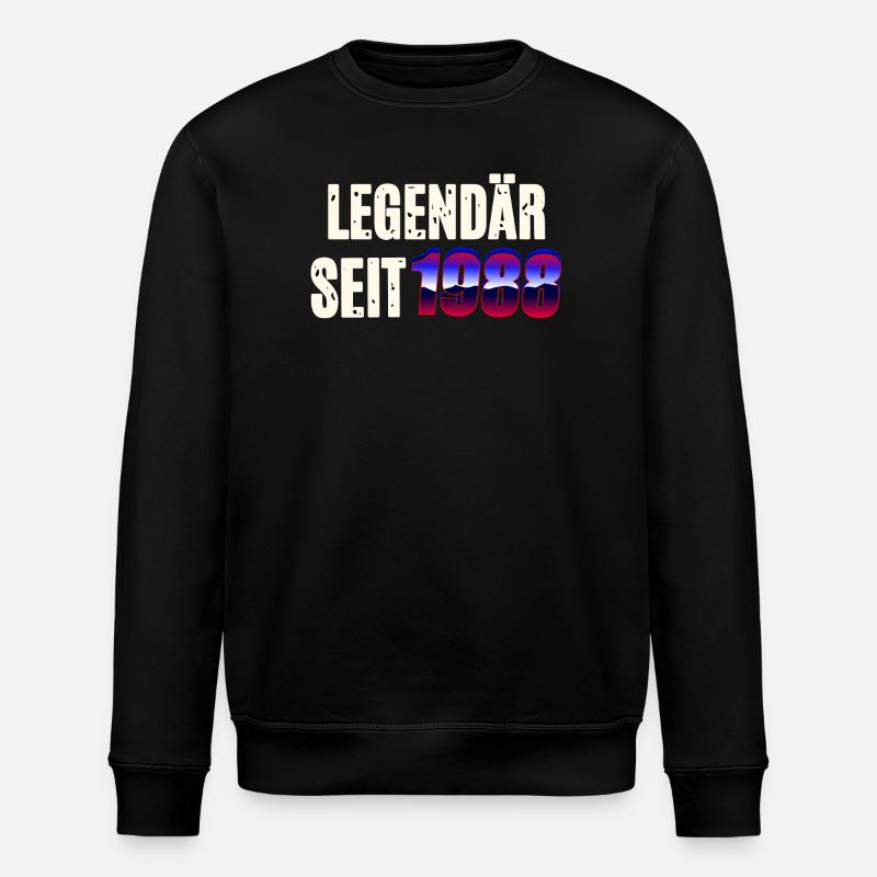Legendär seit 1988 - Stanley/Stella Unisex Bio-Sweatshirt ROLLER - Schwarz