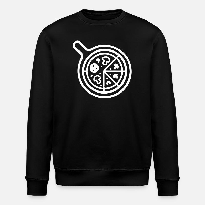 Pizza Pizzeria Symbol - Stanley/Stella Unisex Bio-Sweatshirt ROLLER - Schwarz