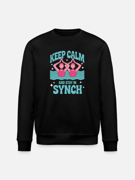 Synchronschwimmen Kunstschwimmen Wassersport - Stanley/Stella Unisex Bio-Sweatshirt ROLLER - Schwarz