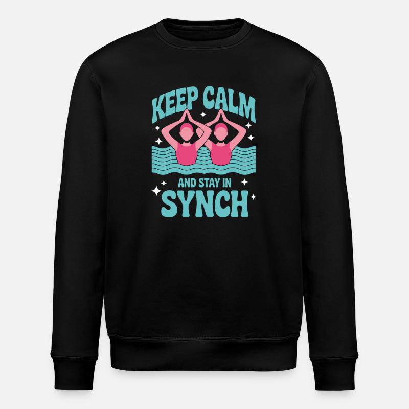 Synchronschwimmen Kunstschwimmen Wassersport - Stanley/Stella Unisex Bio-Sweatshirt ROLLER - Schwarz