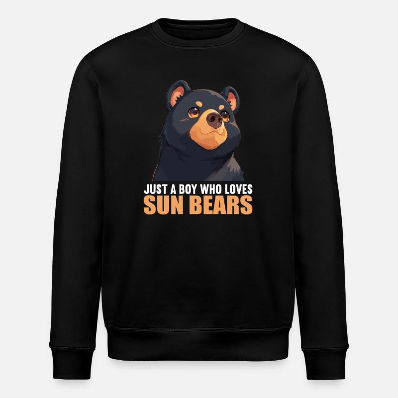 Sun Bear Malay Bear - Stanley/Stella ROLLER Unisex Organic Sweatshirt - black