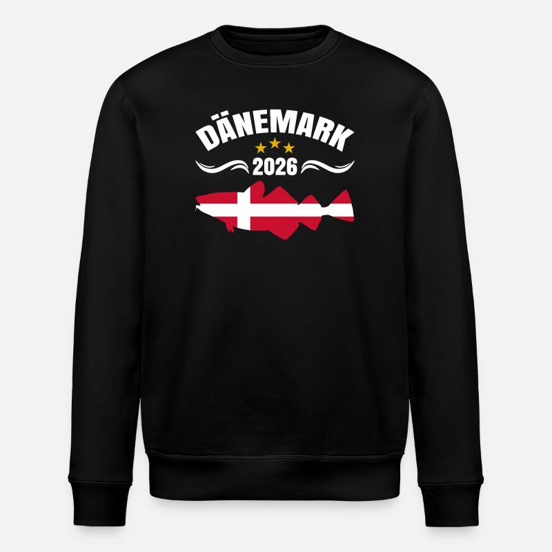 Vacances de pêche Danemark 2026 - Sweat bio ROLLER Stanley/Stella Unisexe - noir