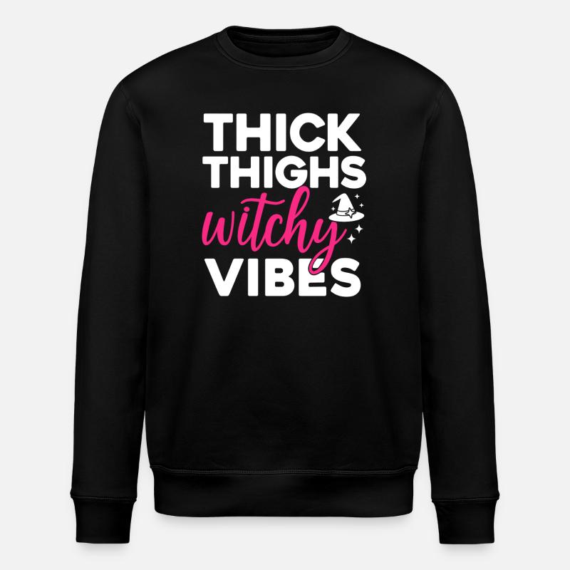Witchy Vibes Magical Witch Style - Stanley/Stella ROLLER Unisex Organic Sweatshirt - black