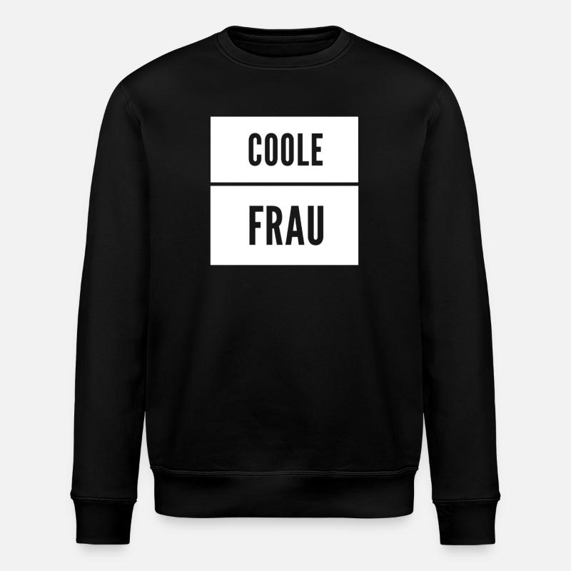 Coole Frau - Stanley/Stella Unisex Bio-Sweatshirt ROLLER - Schwarz