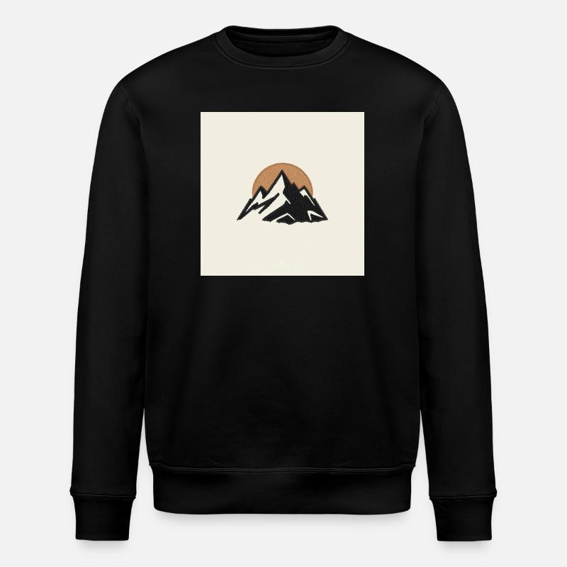 Mountains at Dawn - Stanley/Stella ROLLER Unisex Organic Sweatshirt - black